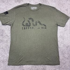 New! Black Rifle Coffee Co. Army green T-shirt size XL